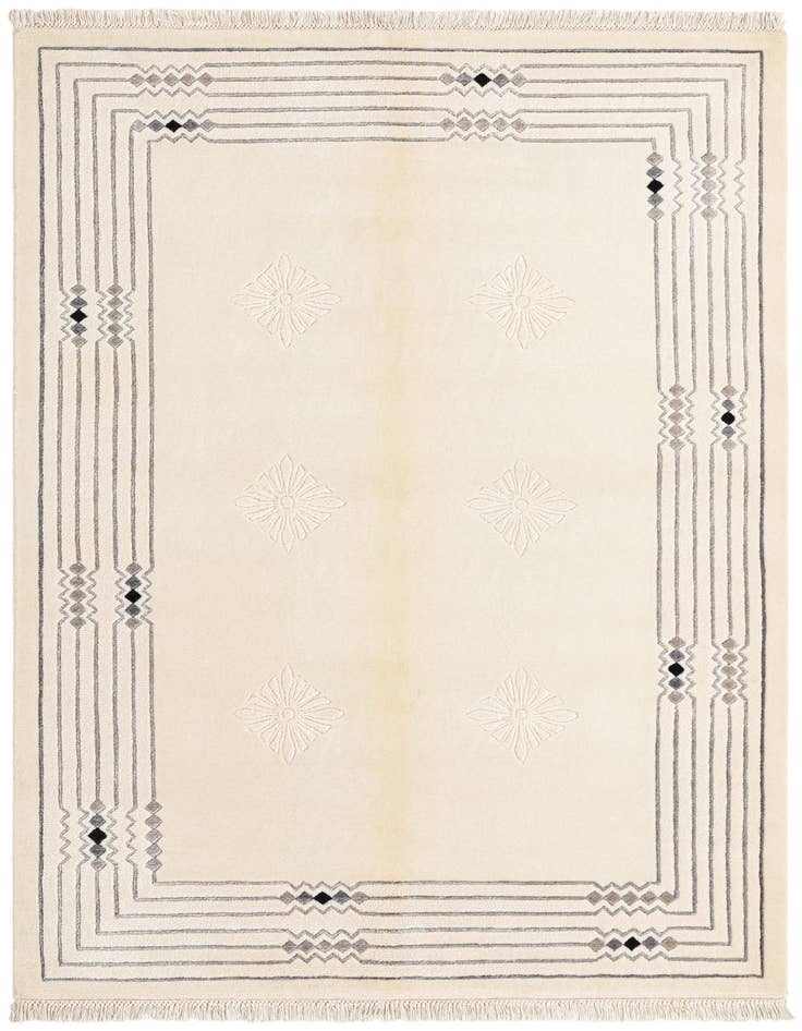 Detail image of 4' 6 x 6' 8 Hand Knotted Darya Wool Rug