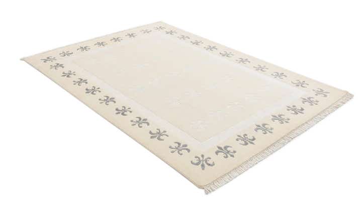 4' 11 x 6' 9 Hand Knotted Darya Wool Rug