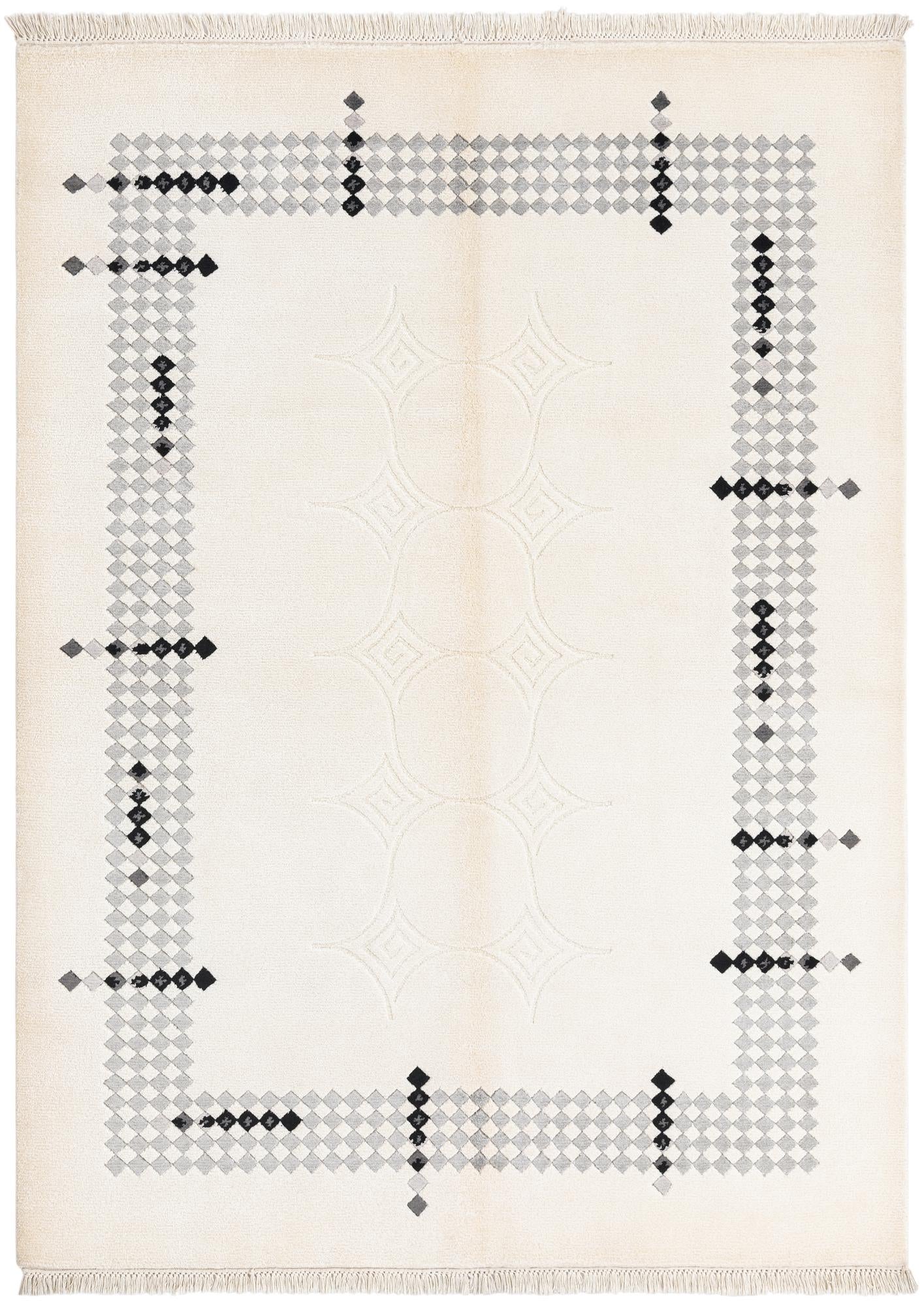 4' 10 x 6' 7 Hand Knotted Darya Wool Rug