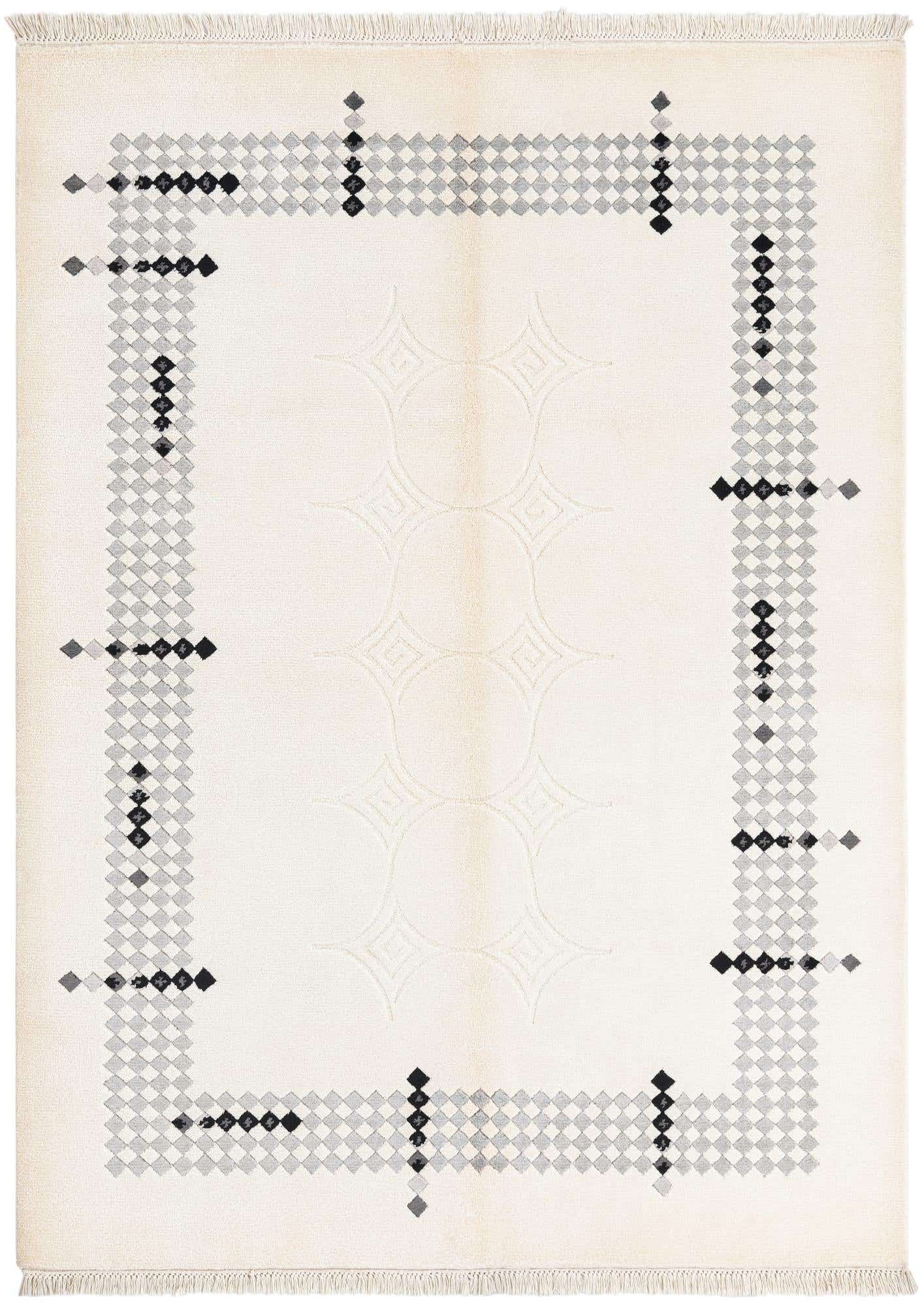 4' 10 x 6' 7 Hand Knotted Darya Wool Rug