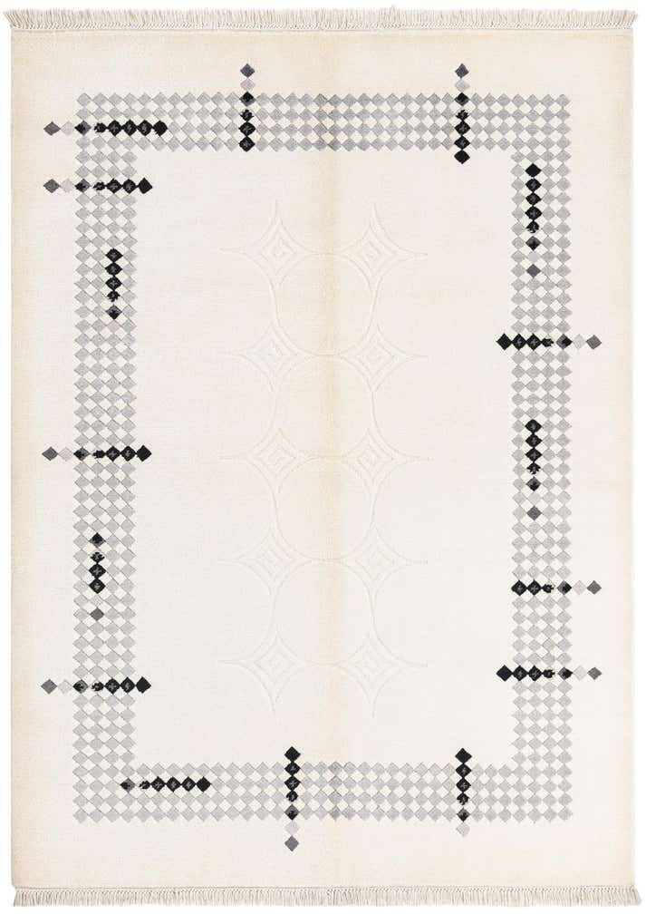 4' 10 x 6' 7 Hand Knotted Darya Wool Rug