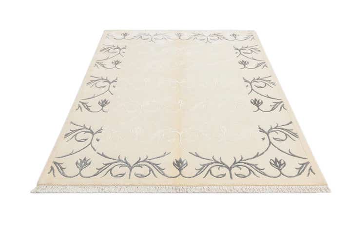 4' 11 x 6' 9 Hand Knotted Darya Wool Rug
