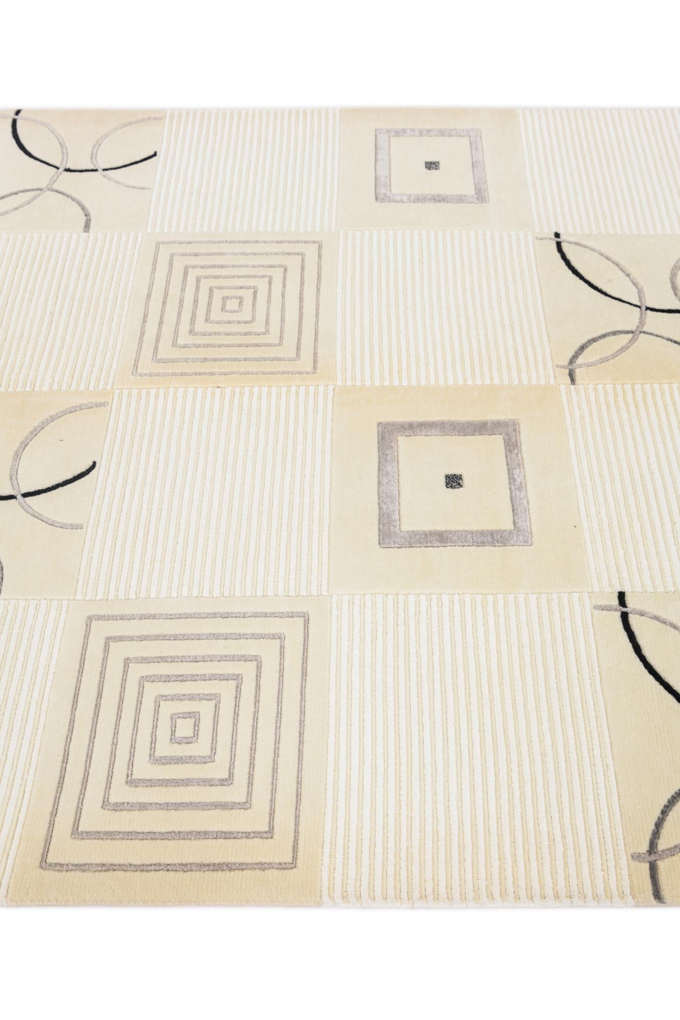 4' 11 x 6' 11 Hand Knotted Darya Wool Rug