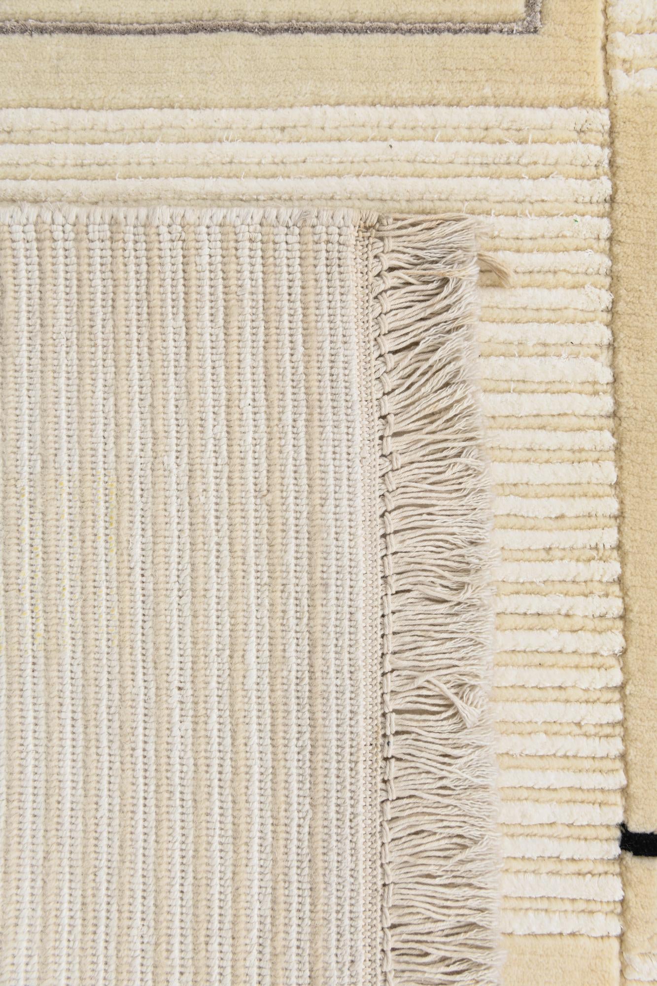 4' 11 x 6' 11 Hand Knotted Darya Wool Rug