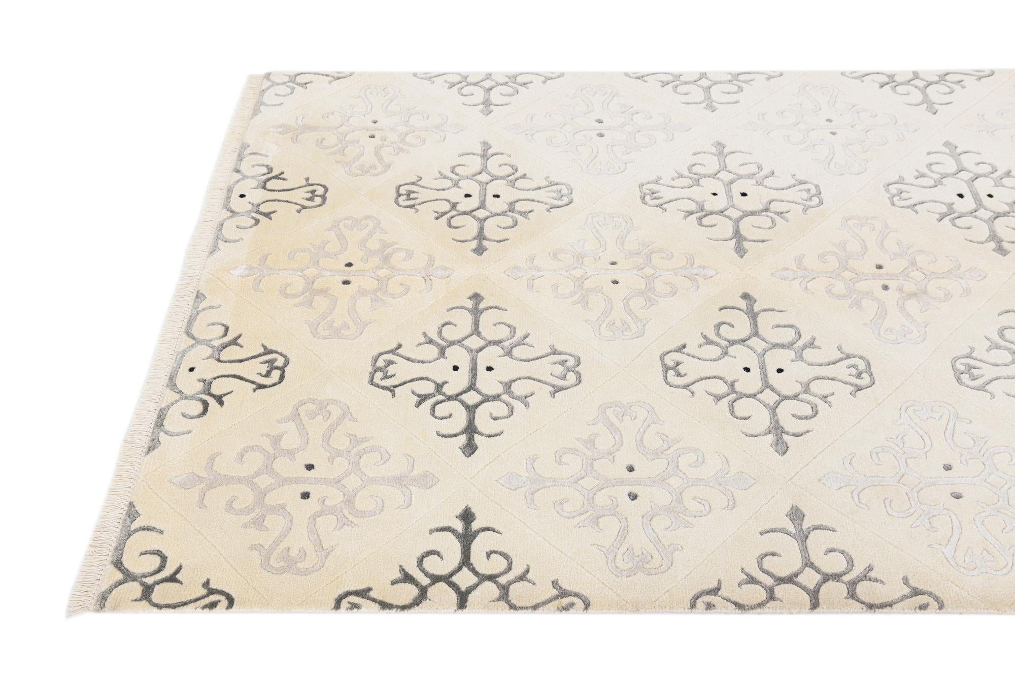 4' 7 x 6' 7 Hand Knotted Darya Wool Rug