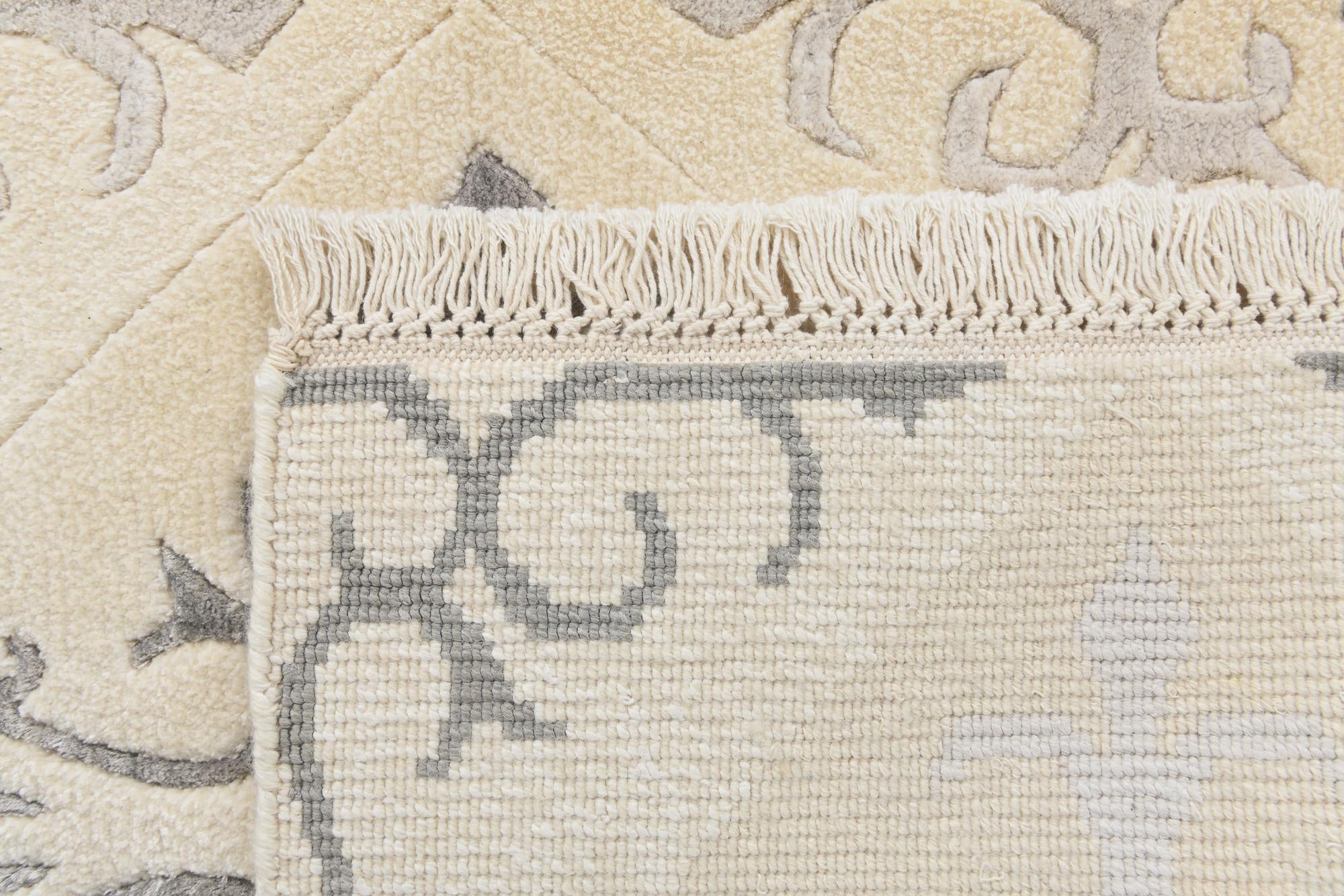 4' 7 x 6' 7 Hand Knotted Darya Wool Rug