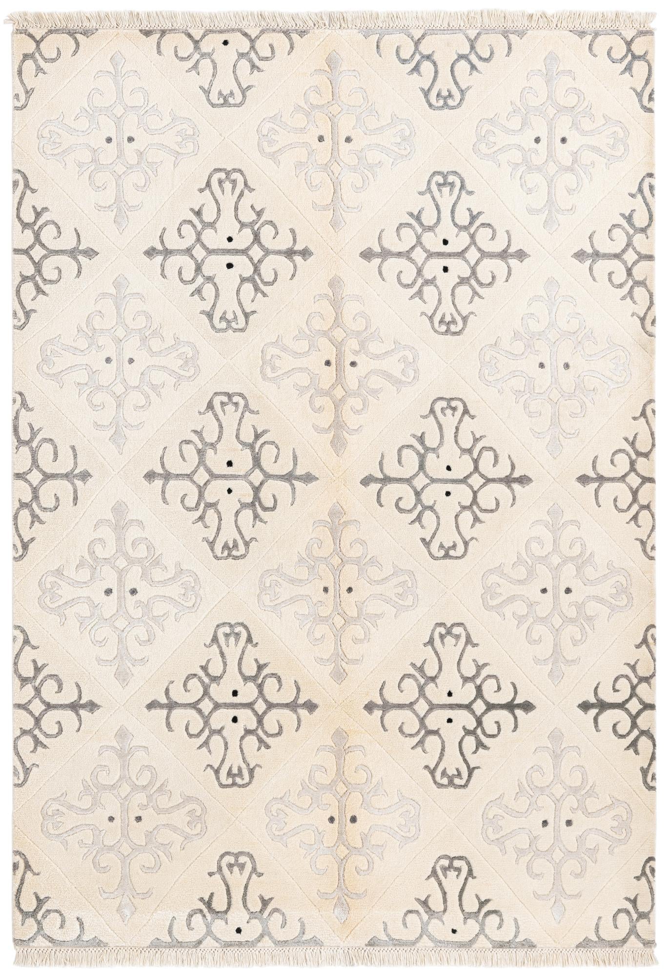 4' 7 x 6' 7 Hand Knotted Darya Wool Rug