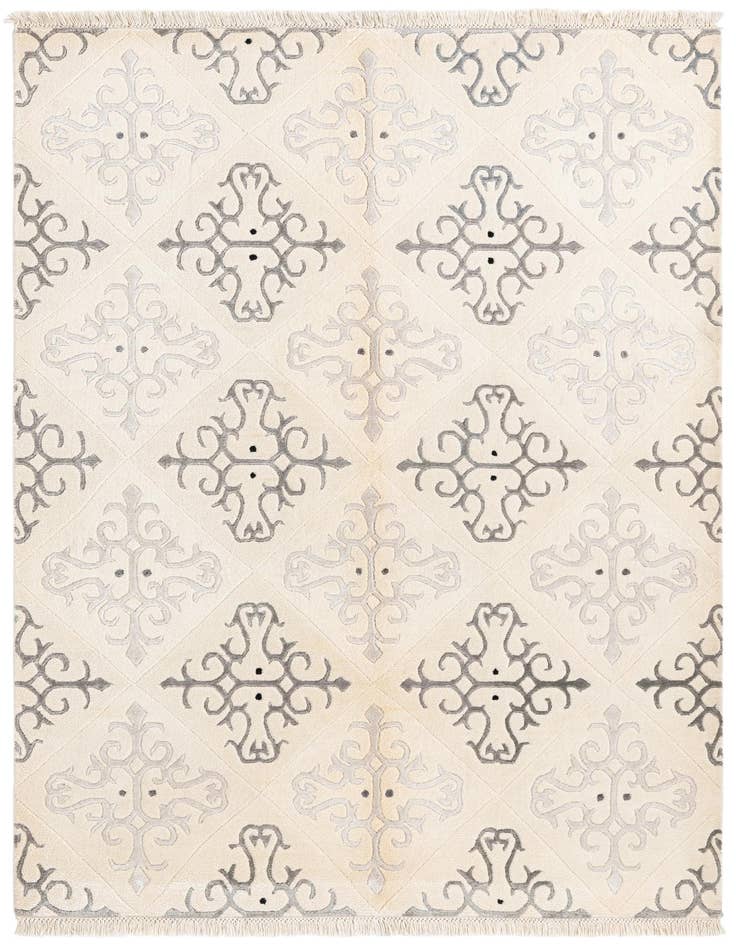 Detail image of 4' 7 x 6' 7 Hand Knotted Darya Wool Rug
