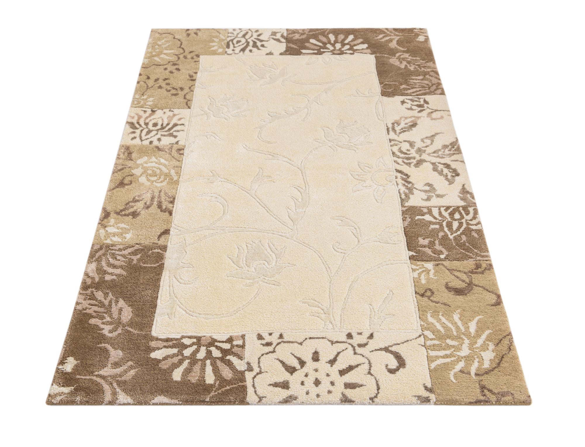 3' 1 x 4' 10 Hand Knotted Darya Wool Rug