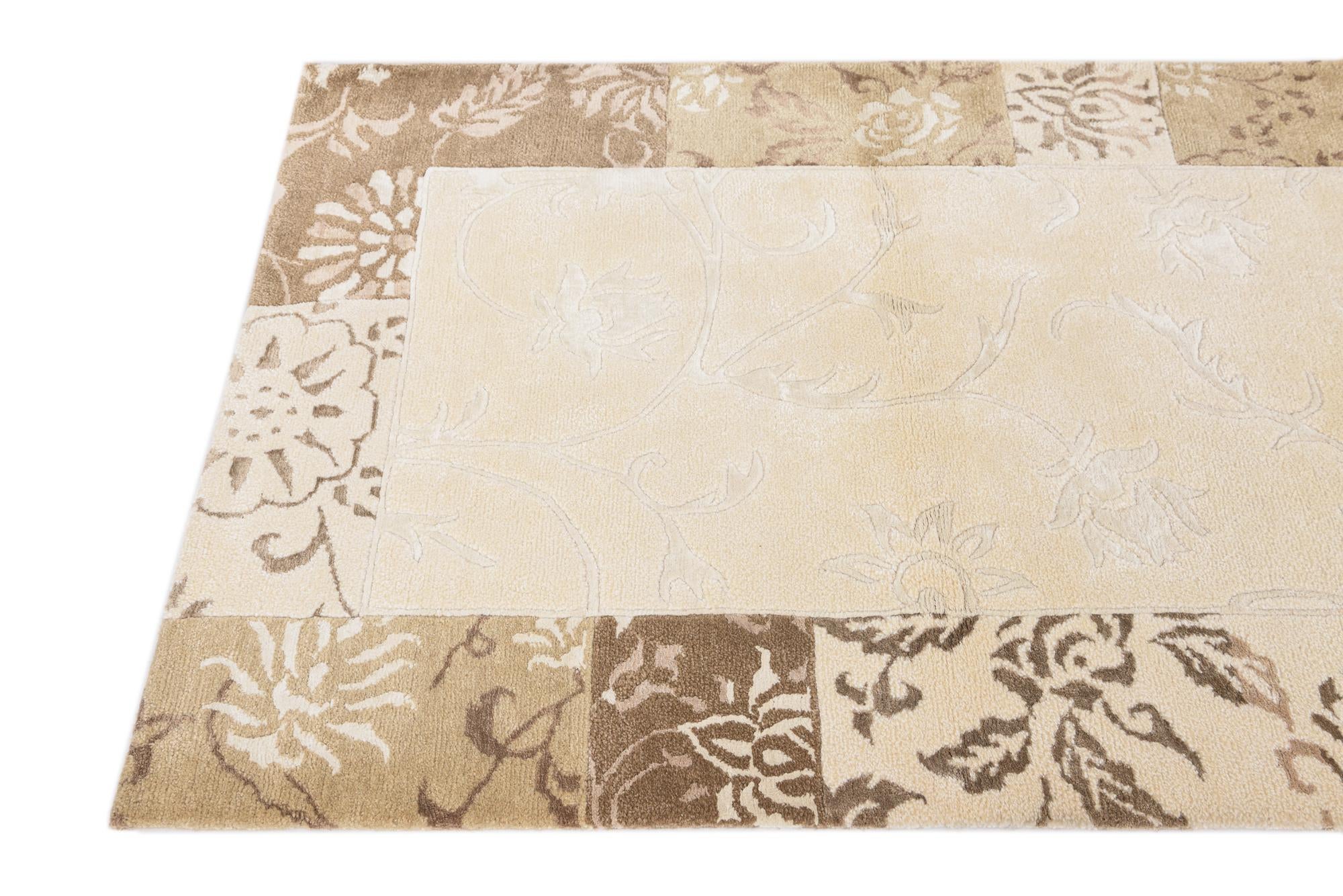 3' 1 x 4' 10 Hand Knotted Darya Wool Rug