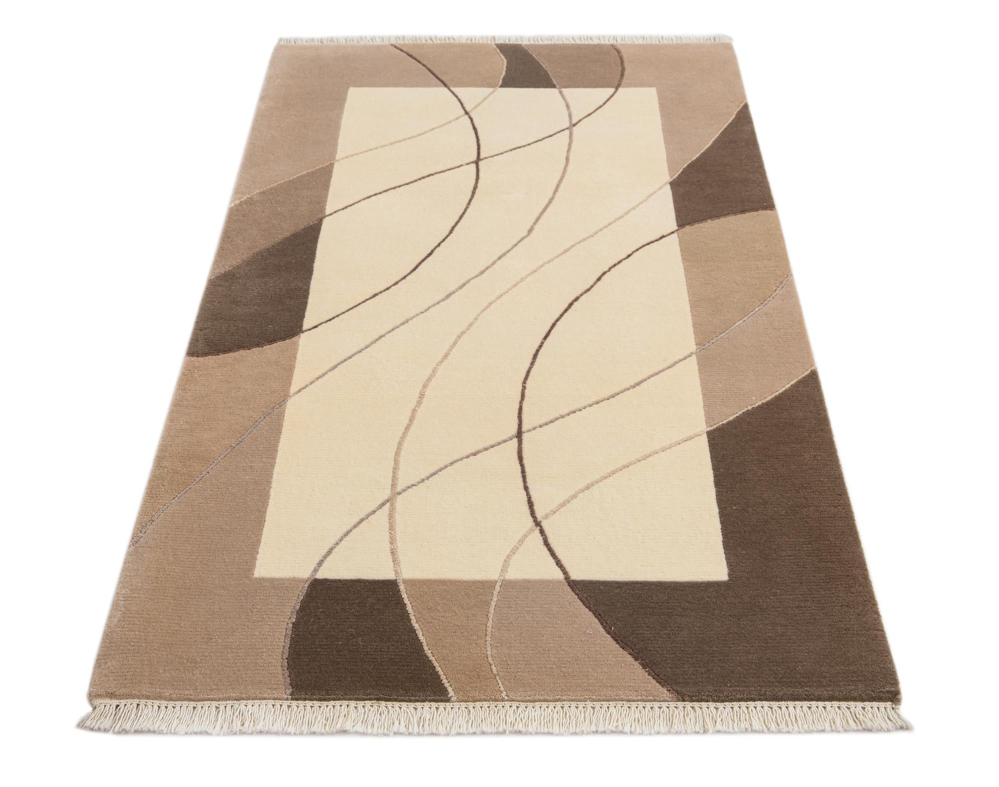 3' x 5' 1 Hand Knotted Darya Wool Rug