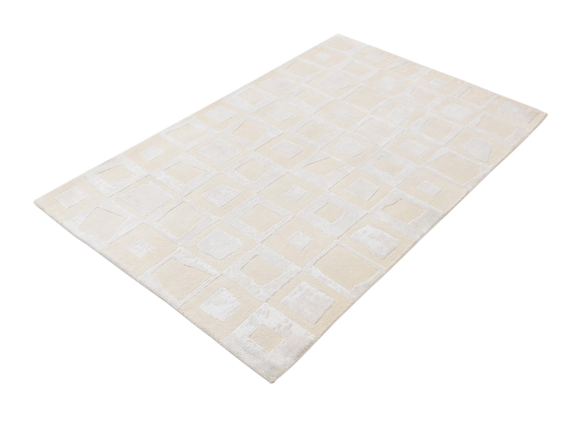 3' x 4' 11 Hand Knotted Darya Wool Rug