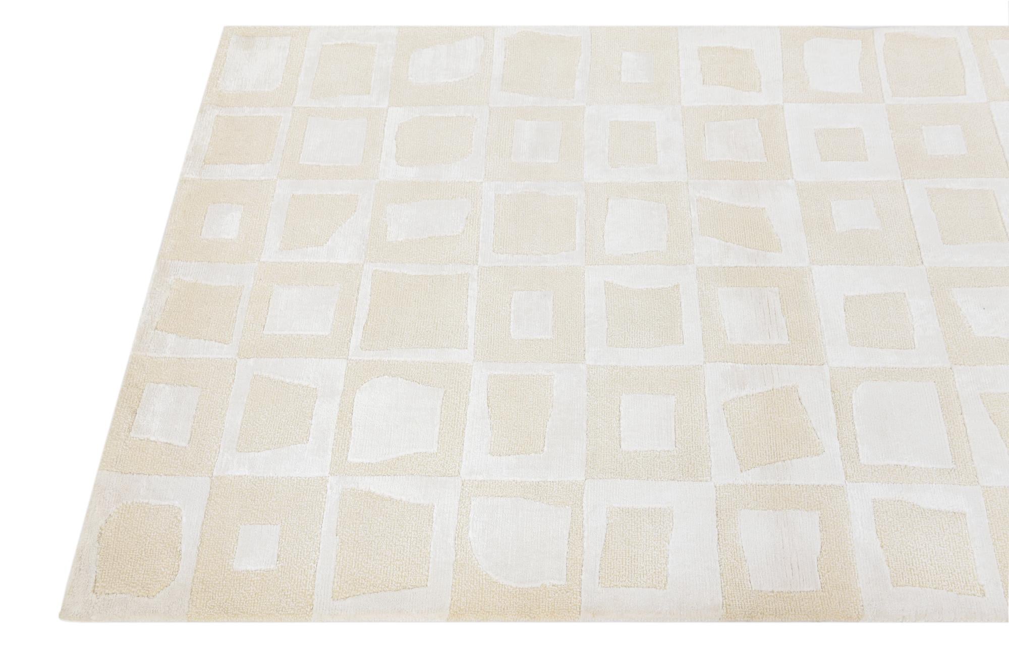 3' x 4' 11 Hand Knotted Darya Wool Rug