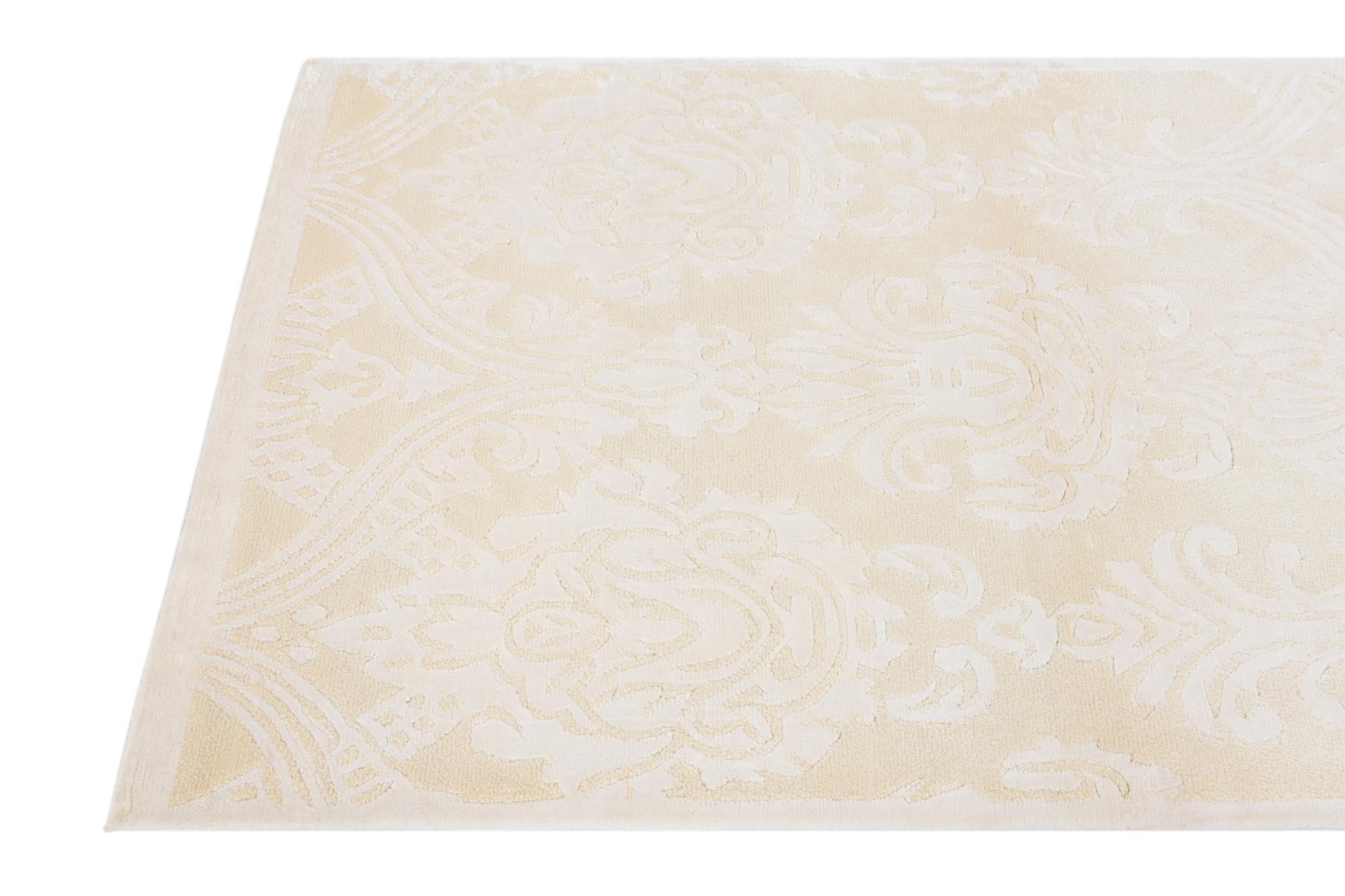 3' x 4' 11 Hand Knotted Darya Wool Rug