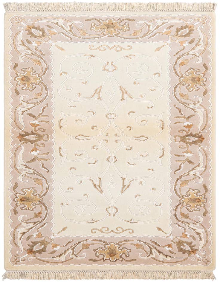 Detail image of 2' 10 x 4' 11 Hand Knotted Darya Wool Rug
