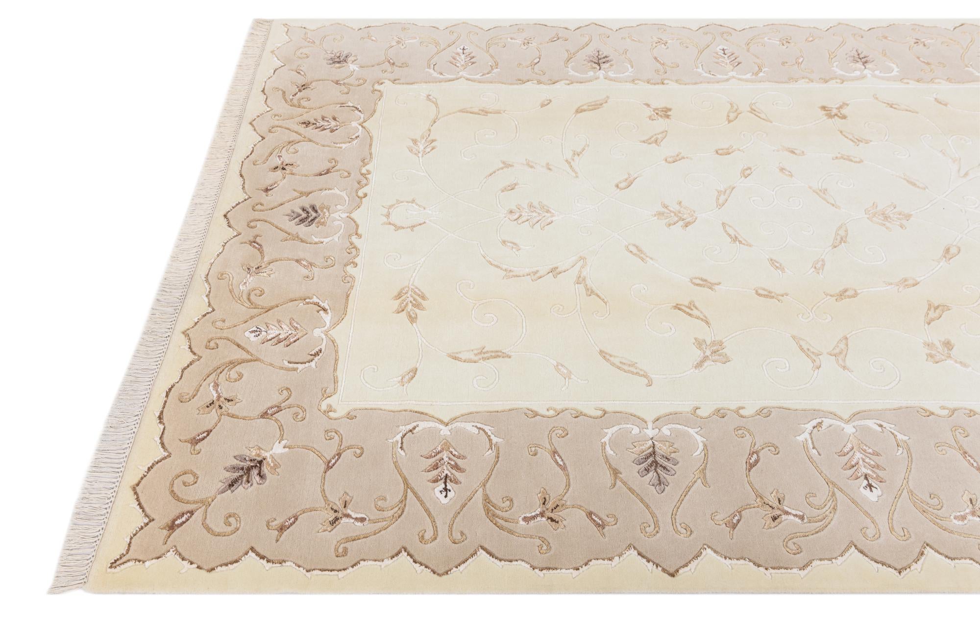 5' 9 x 8' 2 Hand Knotted Darya Wool Rug