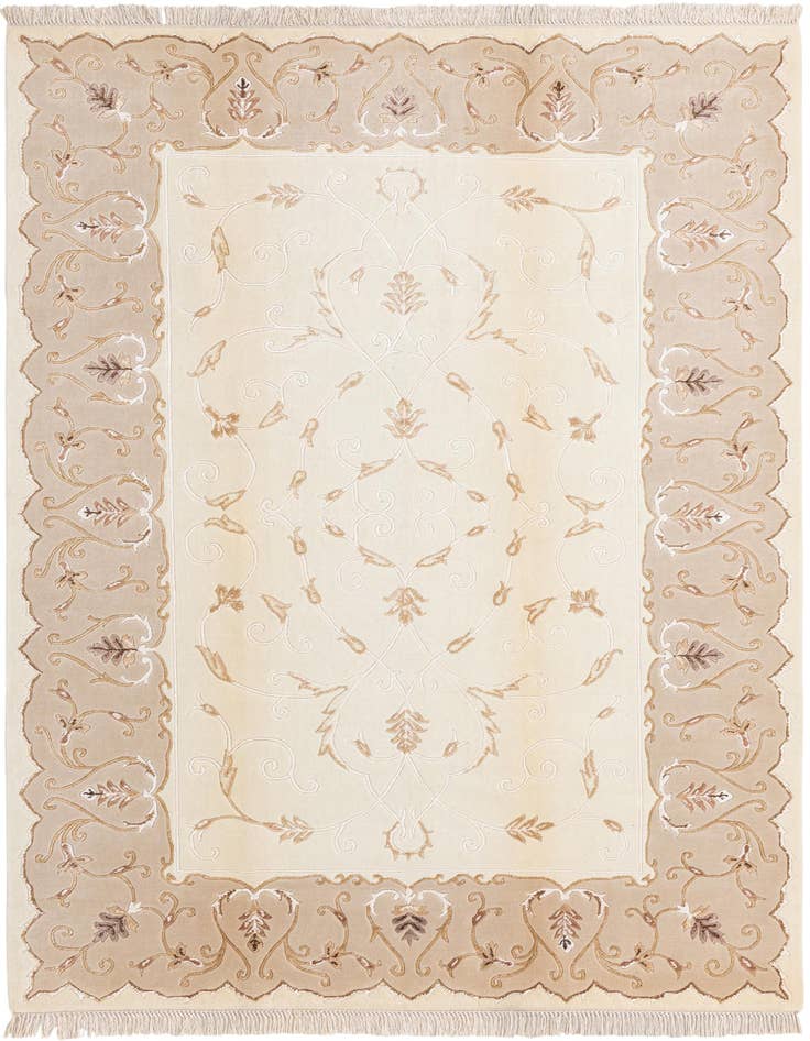 Detail image of 5' 9 x 8' 2 Hand Knotted Darya Wool Rug