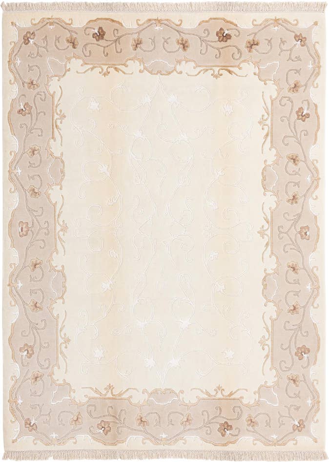 Detailansicht von 175cm x 240cm Handgeknüpft Darya Wolle Teppich