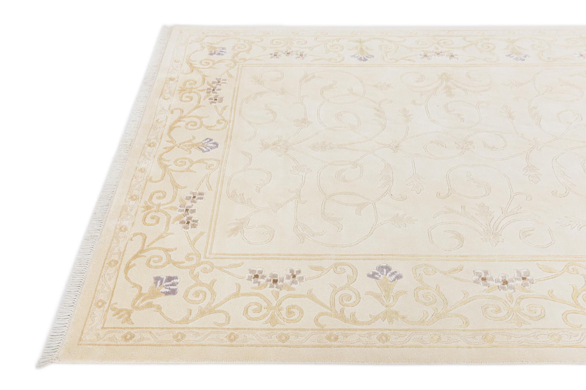 5' 7 x 7' 11 Hand Knotted Darya Wool Rug