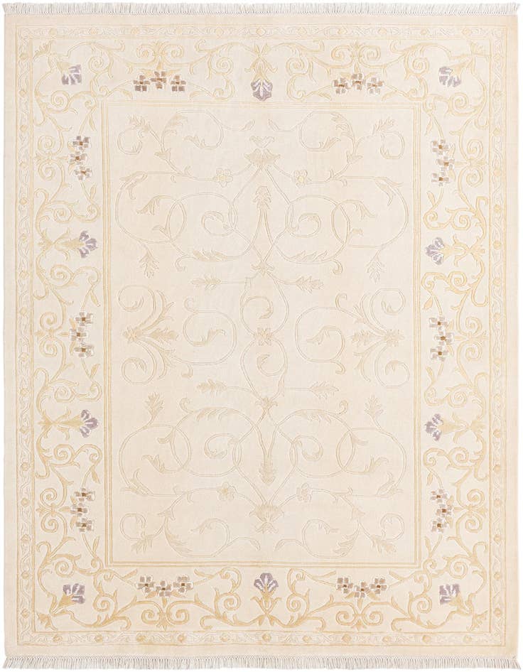 Detail image of 5' 7 x 7' 11 Hand Knotted Darya Wool Rug