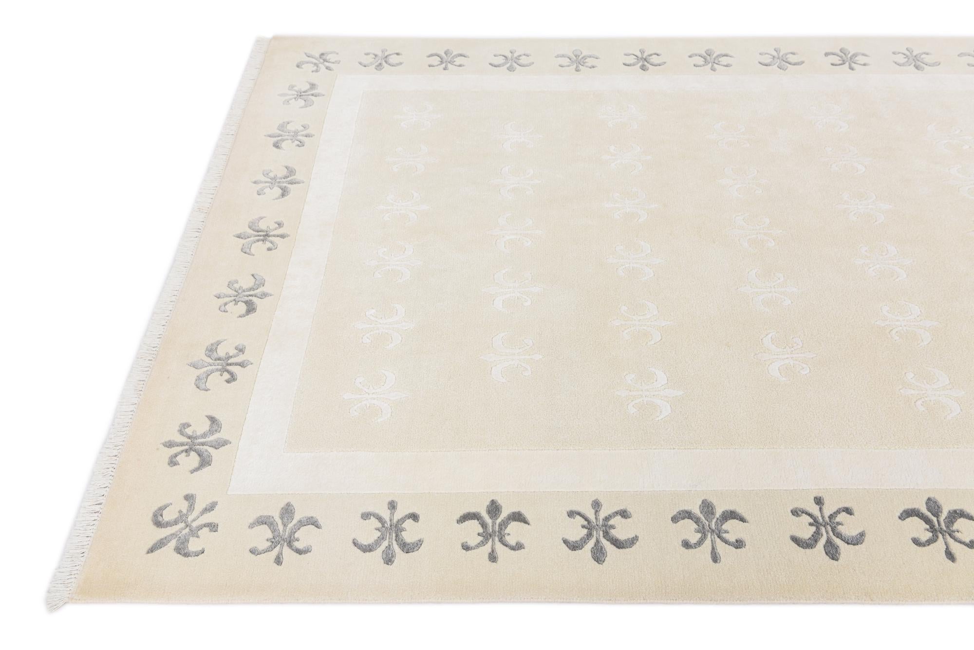 5' 5 x 8' Hand Knotted Darya Wool Rug