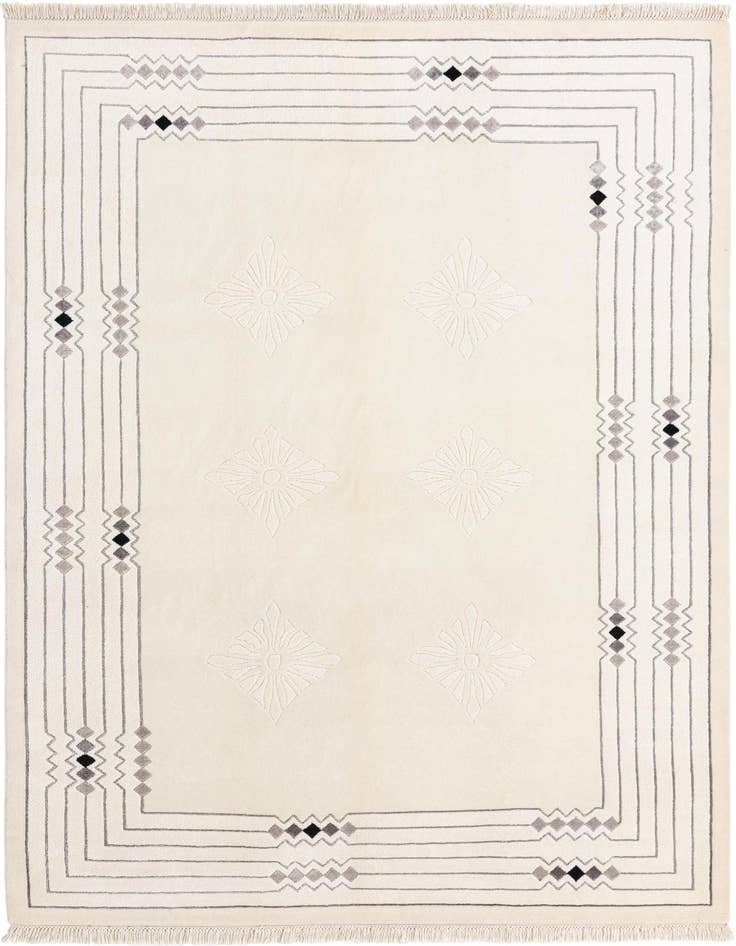 Detail image of 5' 7 x 7' 10 Hand Knotted Darya Wool Rug