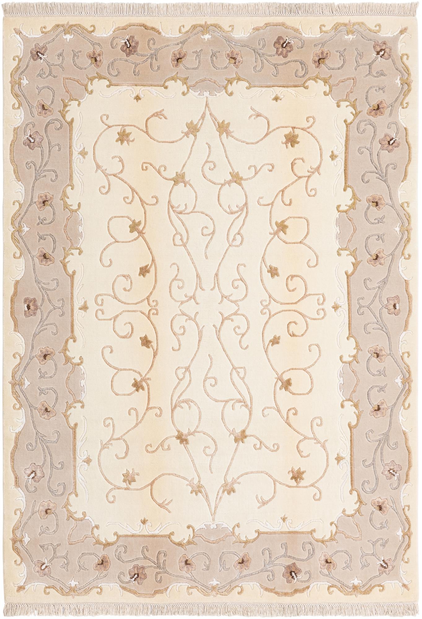5' 7 x 8' Hand Knotted Darya Wool Rug