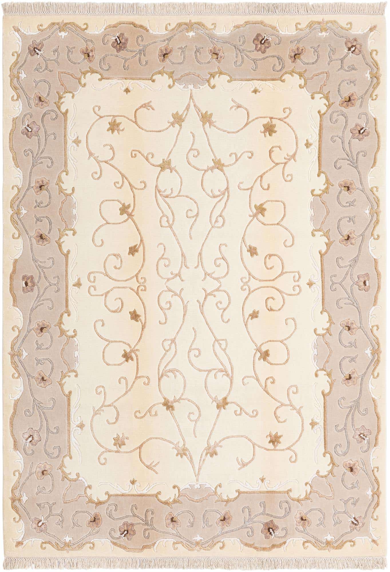 5' 7 x 8' Hand Knotted Darya Wool Rug