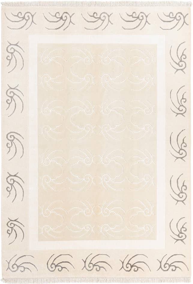 Detail image of 5' 7 x 7' 11 Hand Knotted Darya Wool Rug