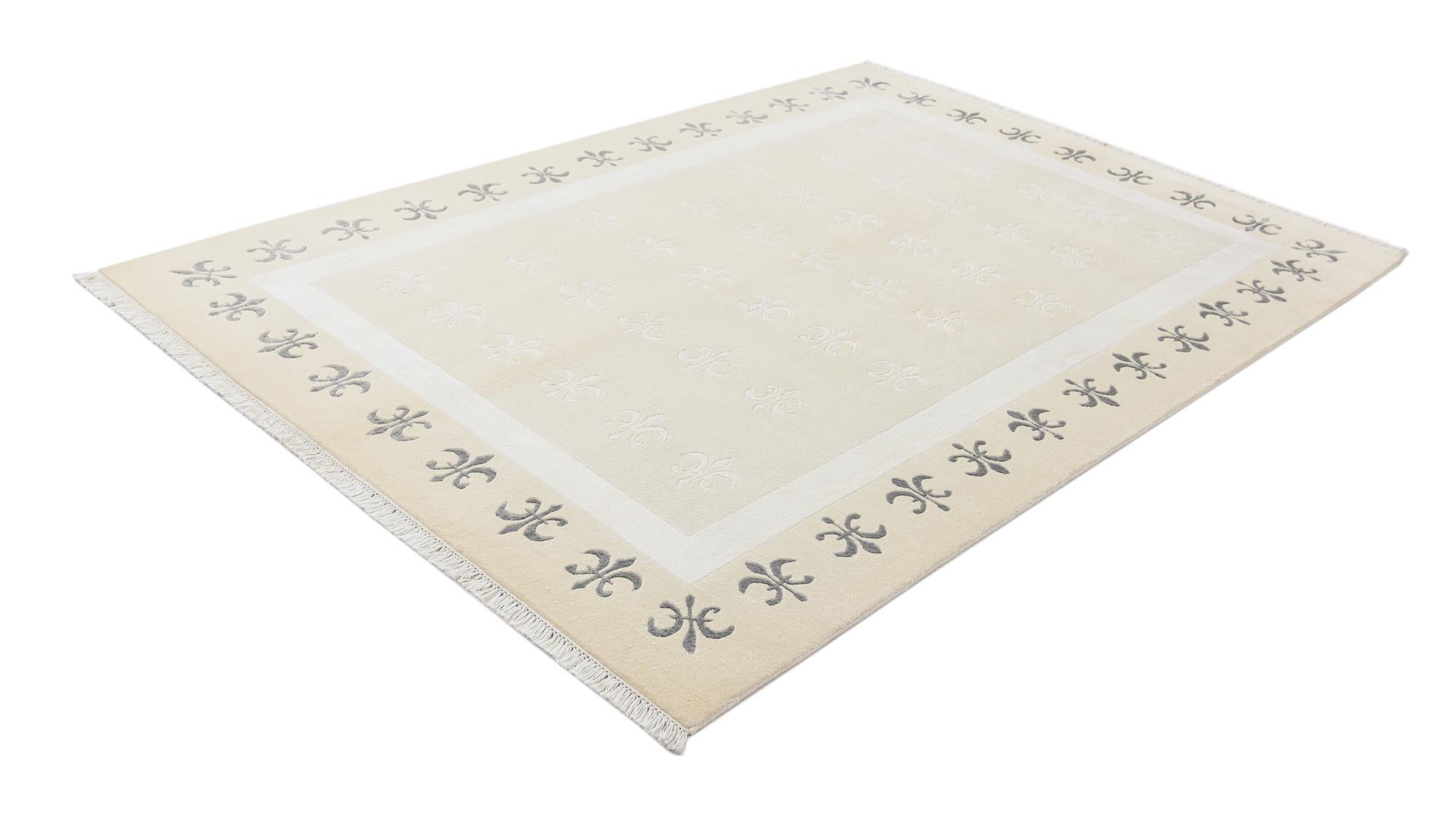 5' 7 x 7' 10 Hand Knotted Darya Wool Rug