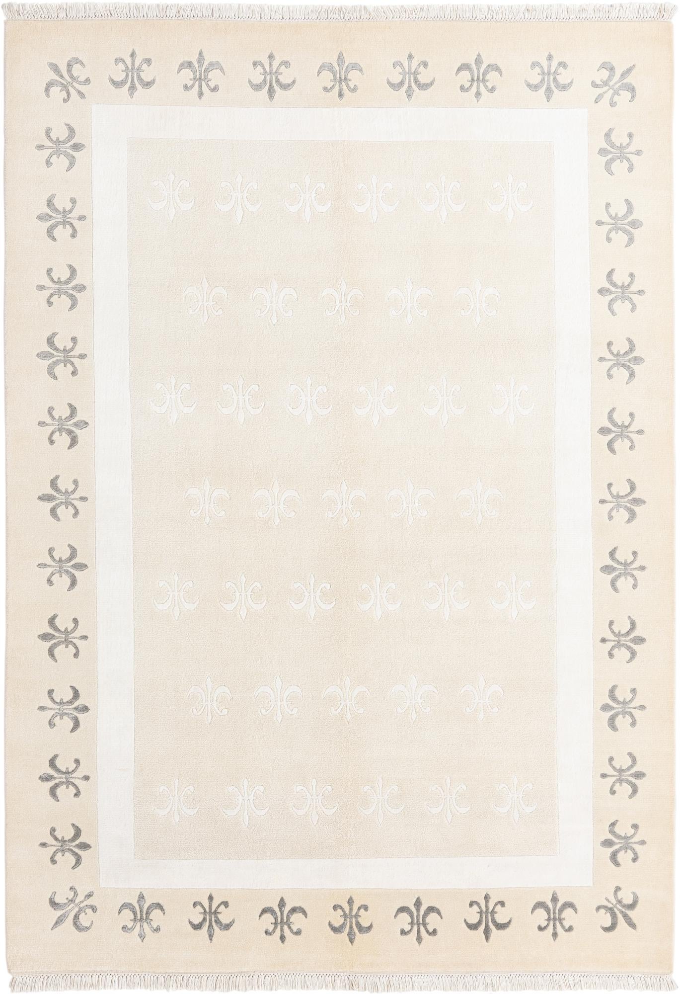 5' 7 x 7' 10 Hand Knotted Darya Wool Rug