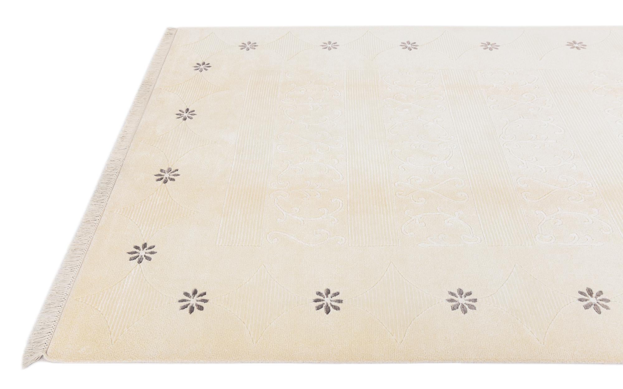 5' 8 x 8' 2 Hand Knotted Darya Wool Rug