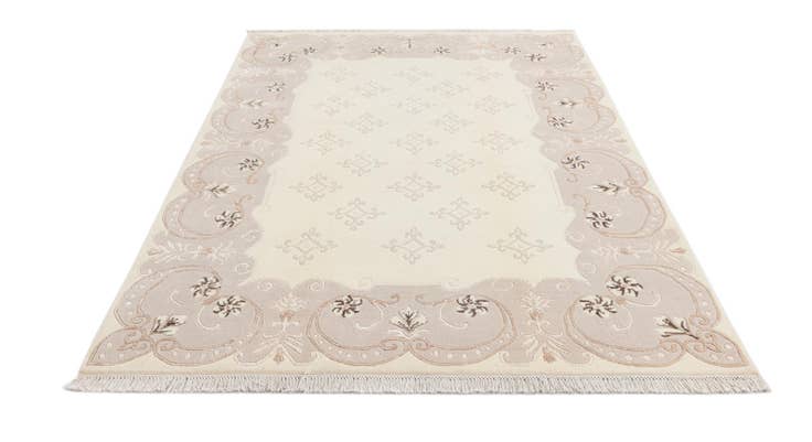 Detail image of 5' 7 x 8' 2 Hand Knotted Darya Wool Rug