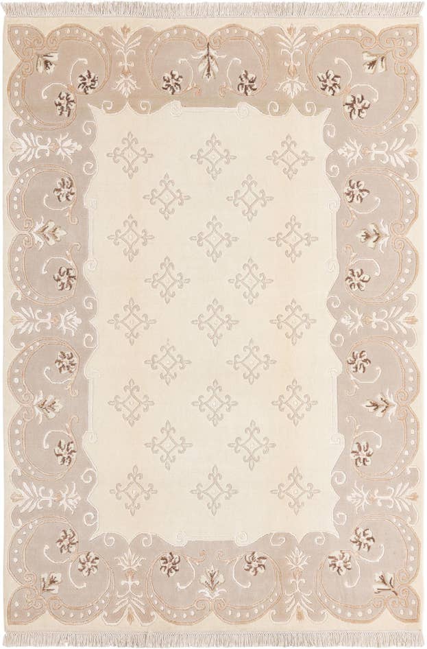Detail image of 5' 7 x 8' 2 Hand Knotted Darya Wool Rug