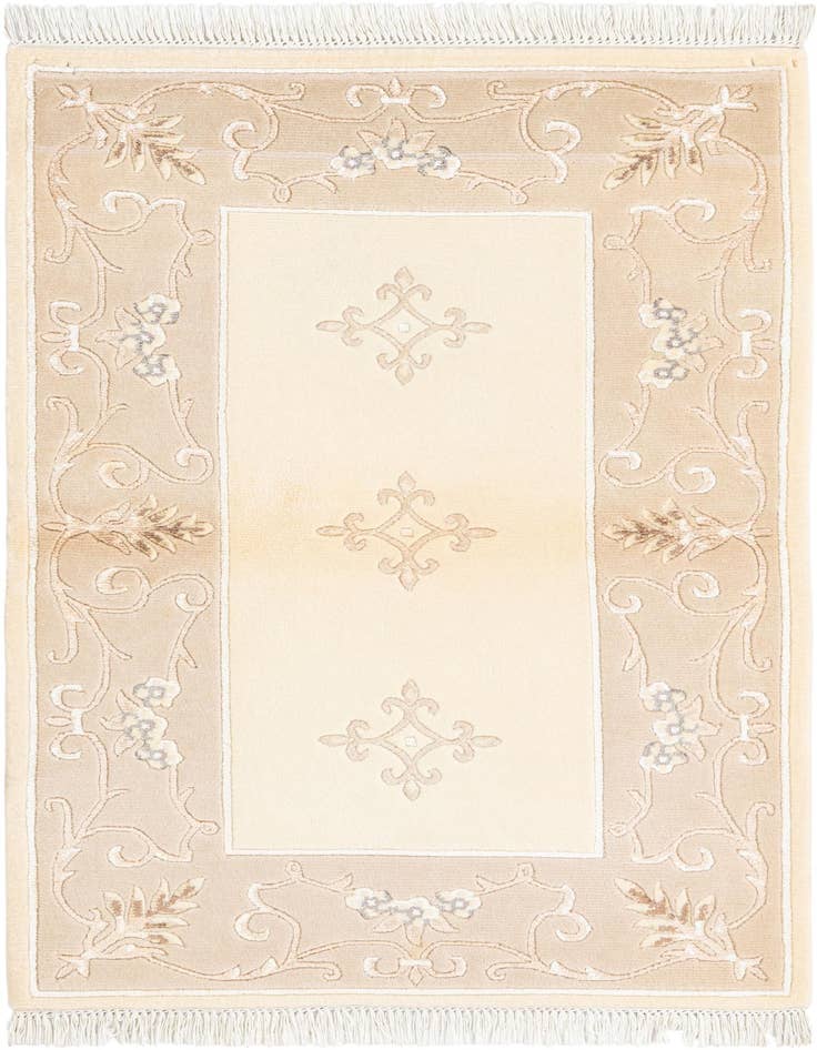 Detail image of 2' 11 x 4' 7 Hand Knotted Darya Wool Rug