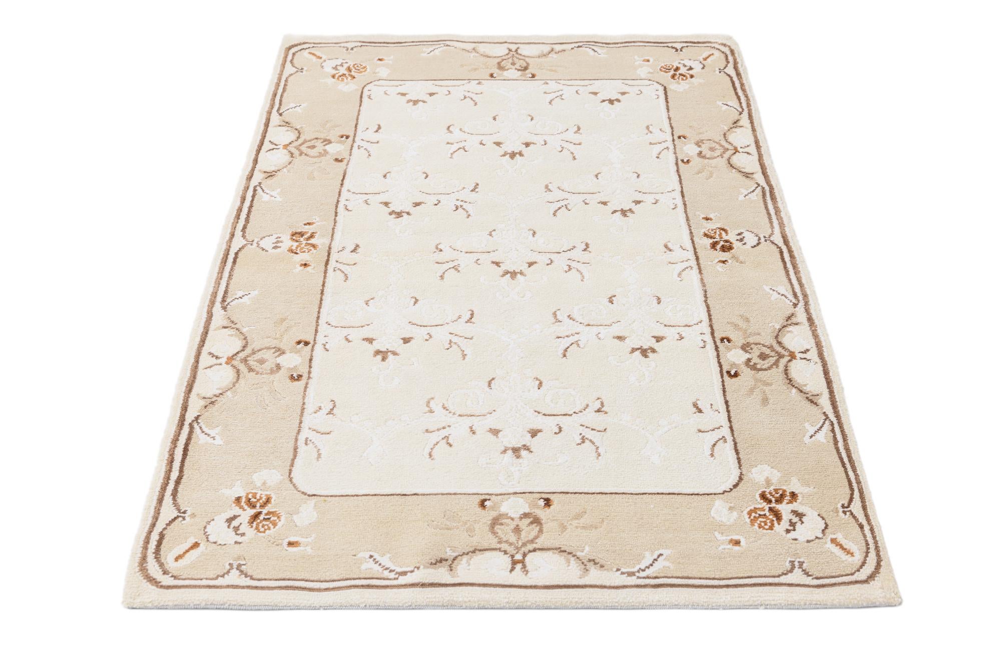 3' x 4' 11 Hand Knotted Darya Wool Rug
