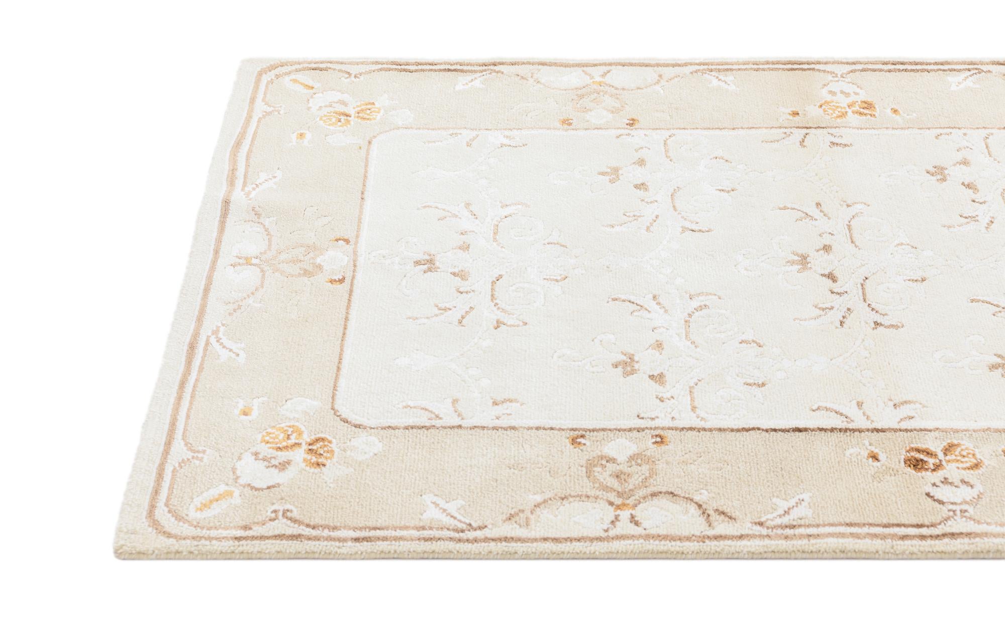 3' x 4' 11 Hand Knotted Darya Wool Rug