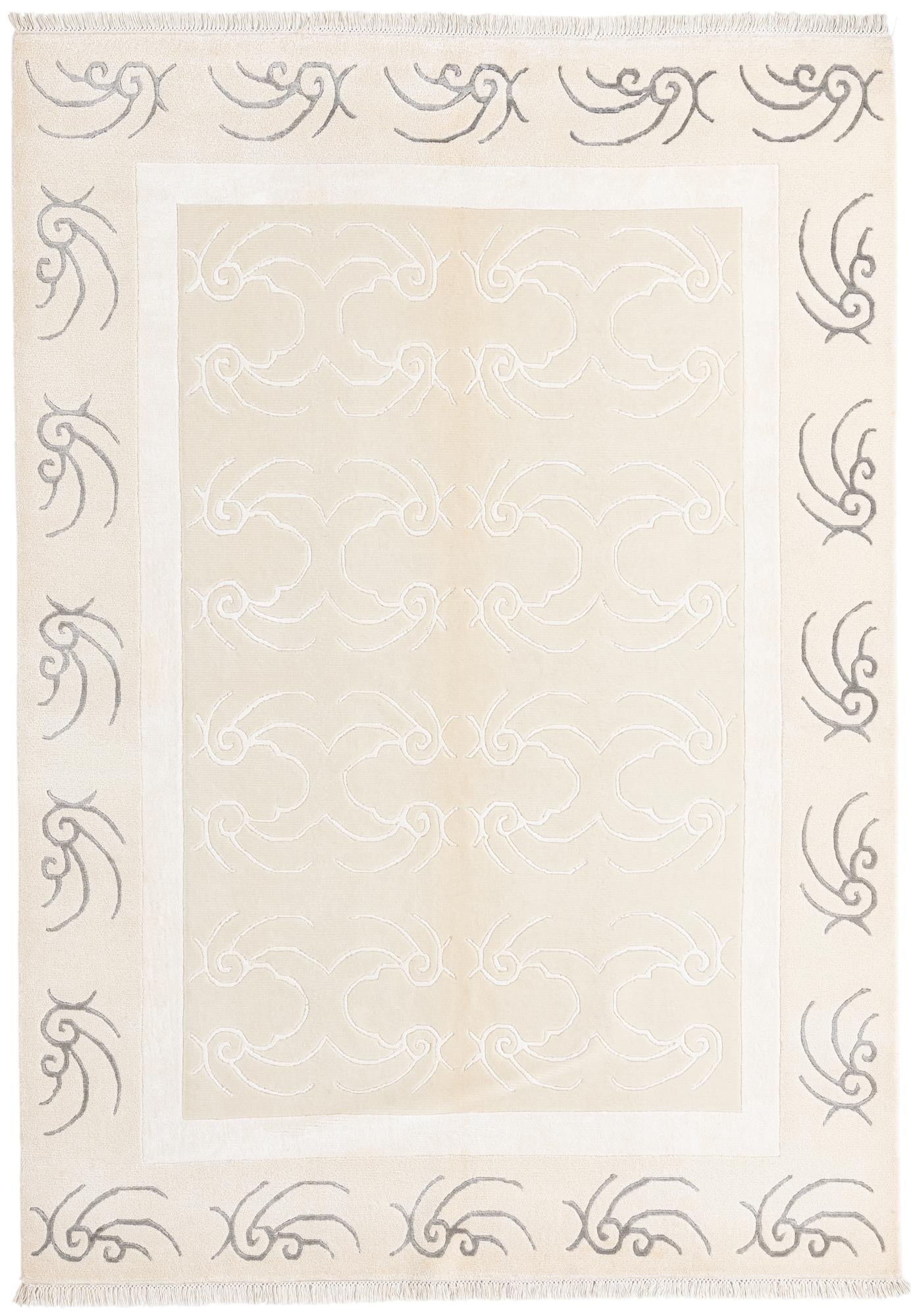5' 7 x 7' 10 Hand Knotted Darya Wool Rug