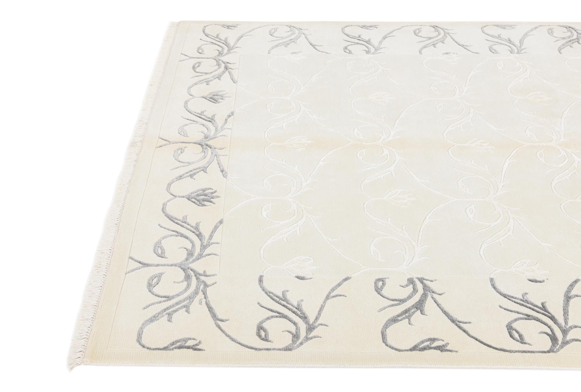 5' 7 x 7' 9 Hand Knotted Darya Wool Rug