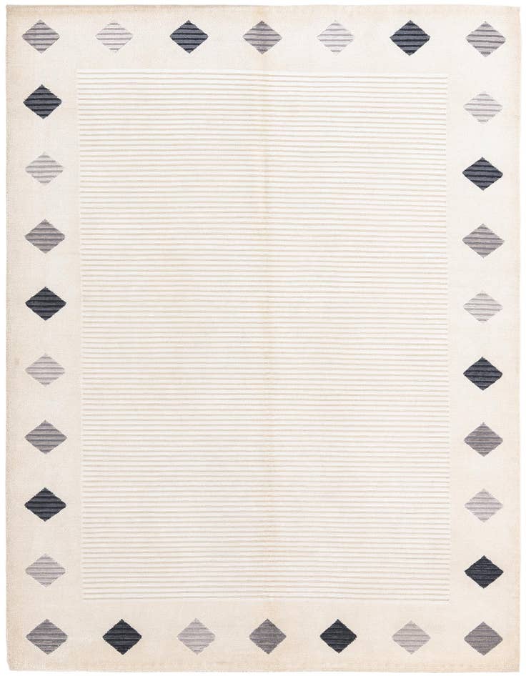 Detail image of 5' 9 x 8' Hand Knotted Darya Wool Rug
