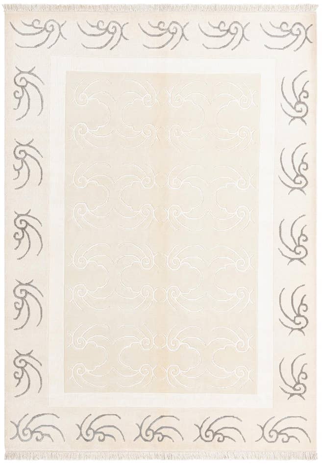 Detail image of 5' 8 x 7' 10 Hand Knotted Darya Wool Rug