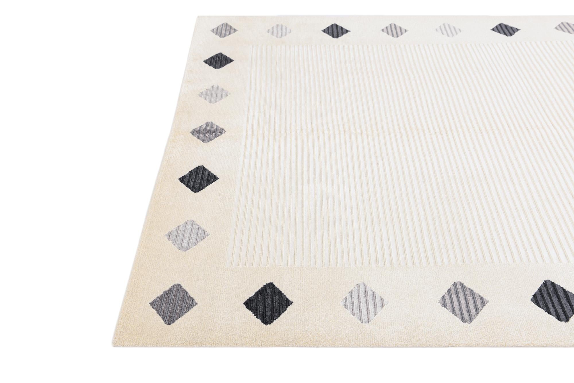 5' 9 x 7' 11 Hand Knotted Darya Wool Rug
