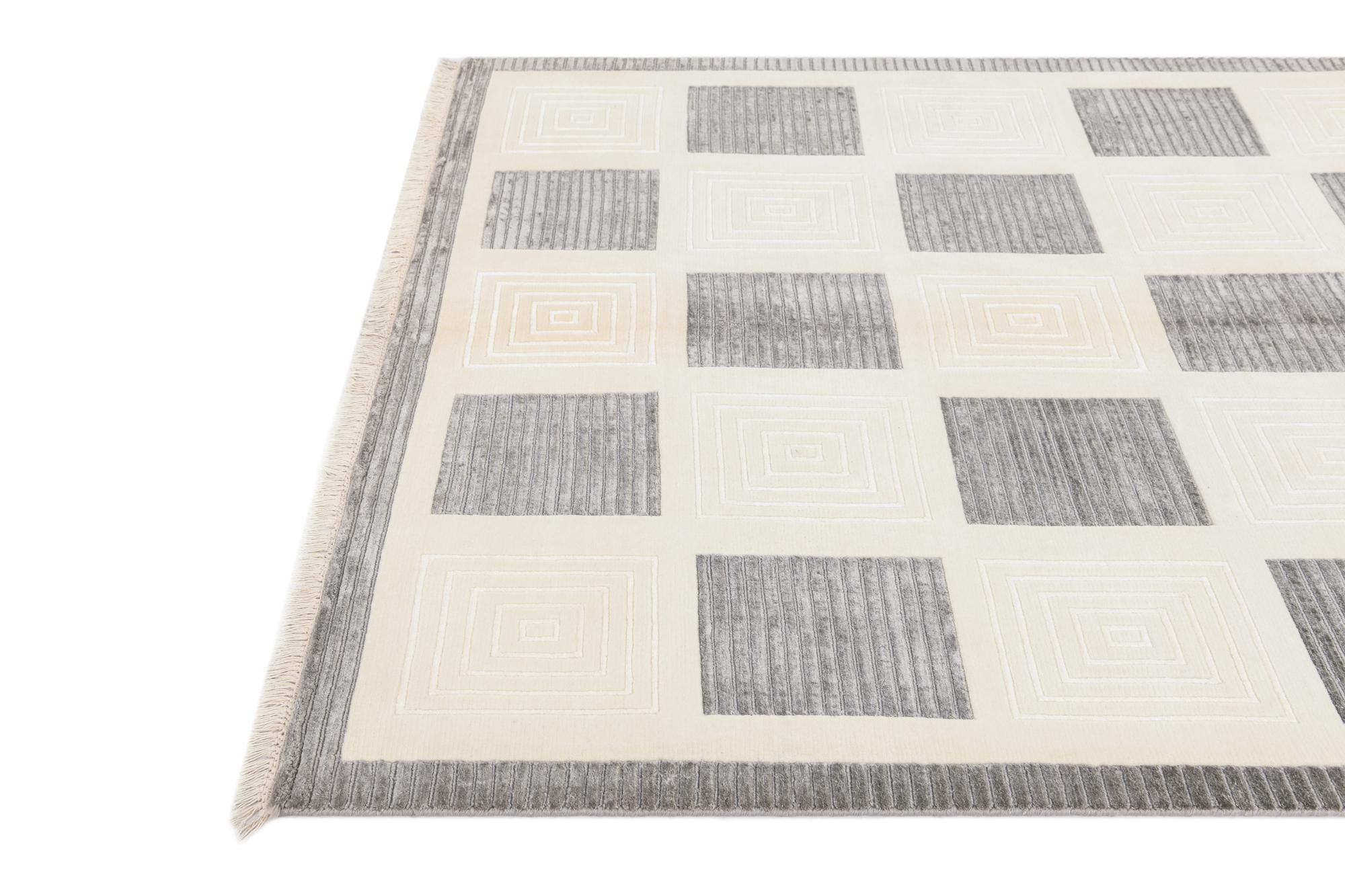 5' 10 x 8' 2 Hand Knotted Darya Wool Rug