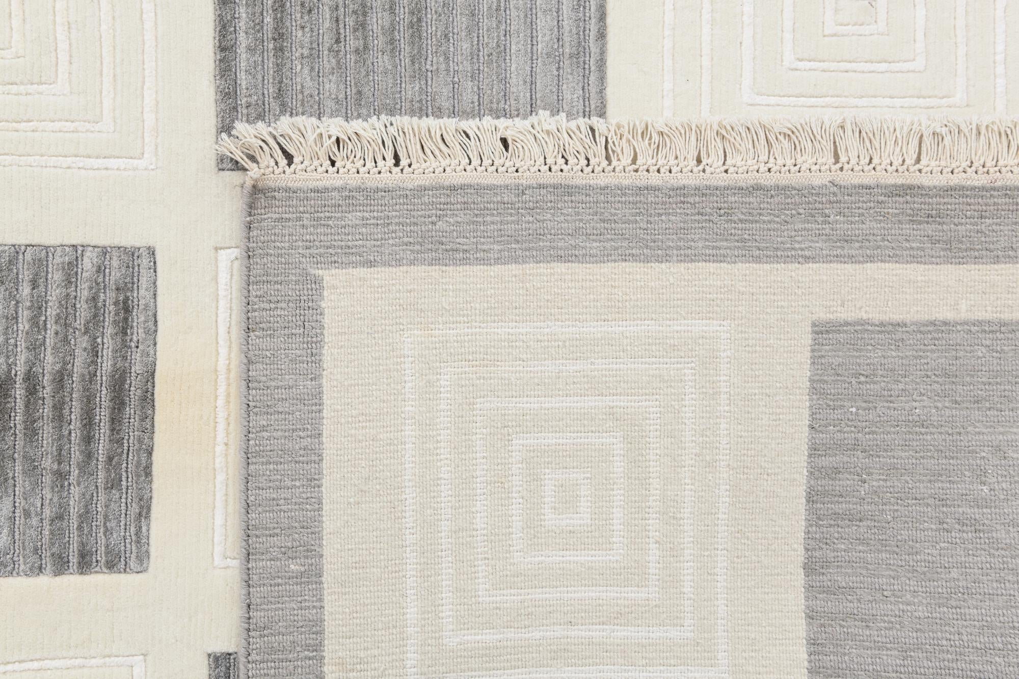 5' 10 x 8' 2 Hand Knotted Darya Wool Rug
