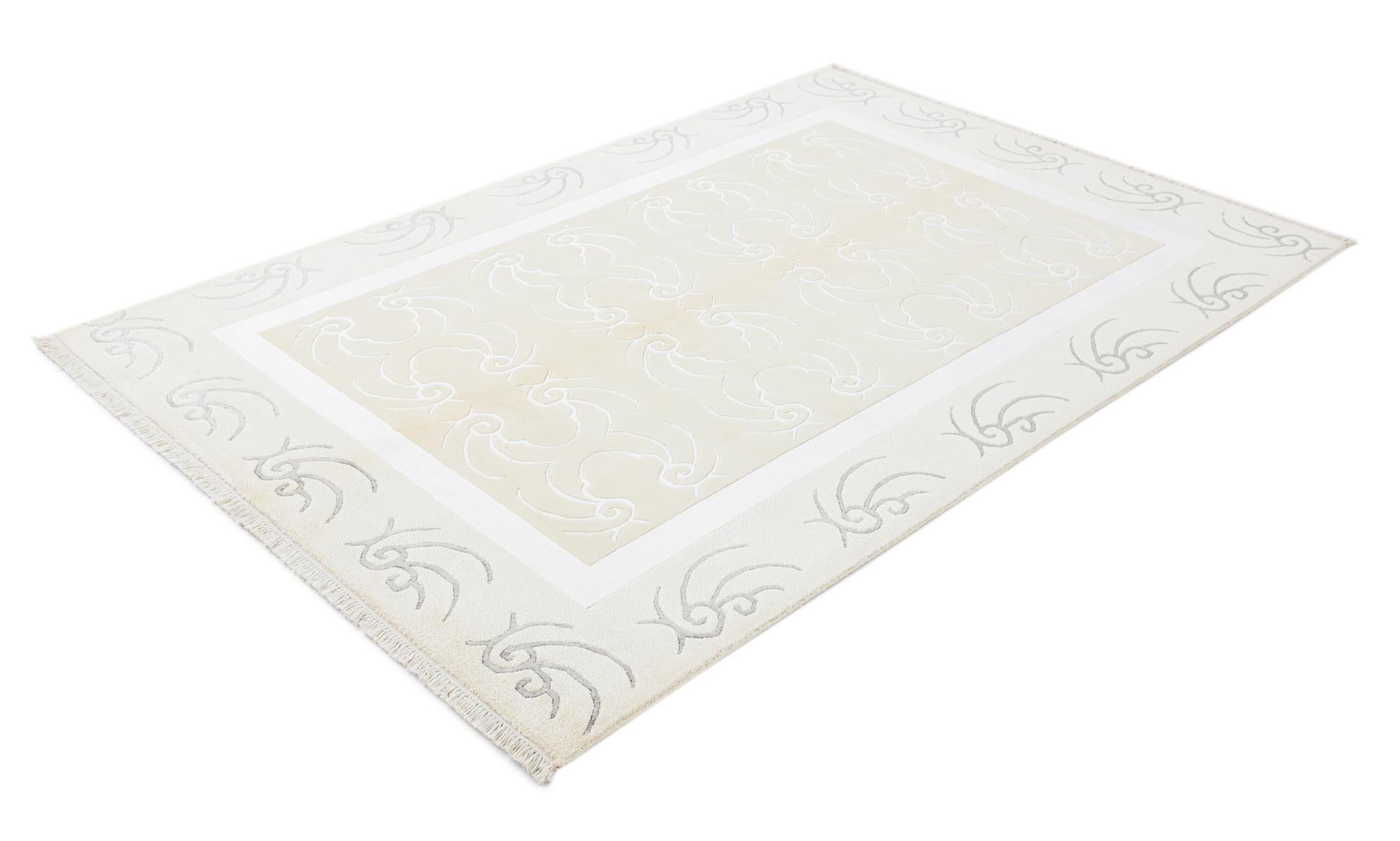 5' 5 x 7' 9 Hand Knotted Darya Wool Rug