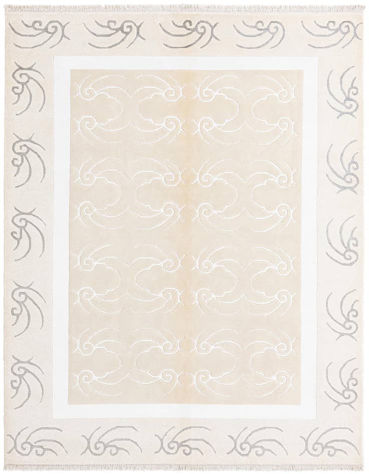 Detail image of 5' 5 x 7' 9 Hand Knotted Darya Wool Rug