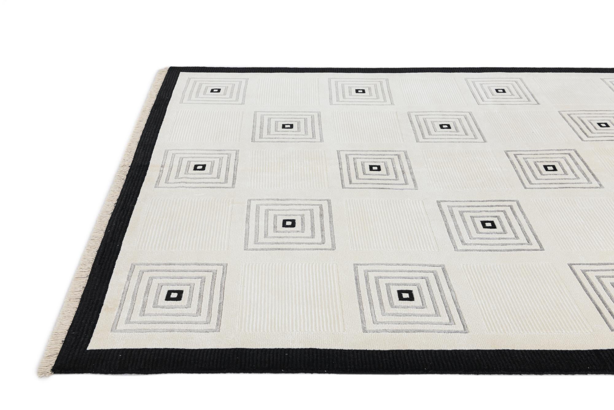 5' 7 x 7' 11 Hand Knotted Darya Wool Rug