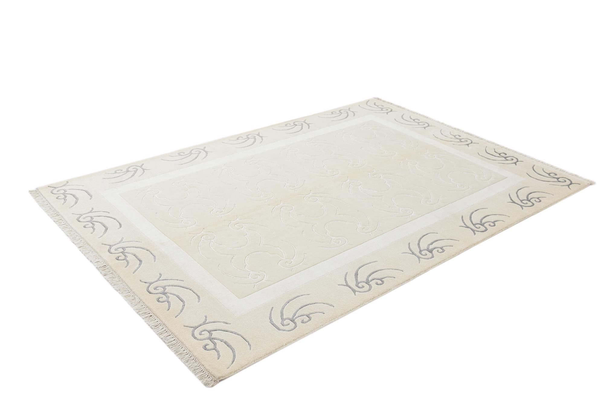 5' 7 x 7' 11 Hand Knotted Darya Wool Rug