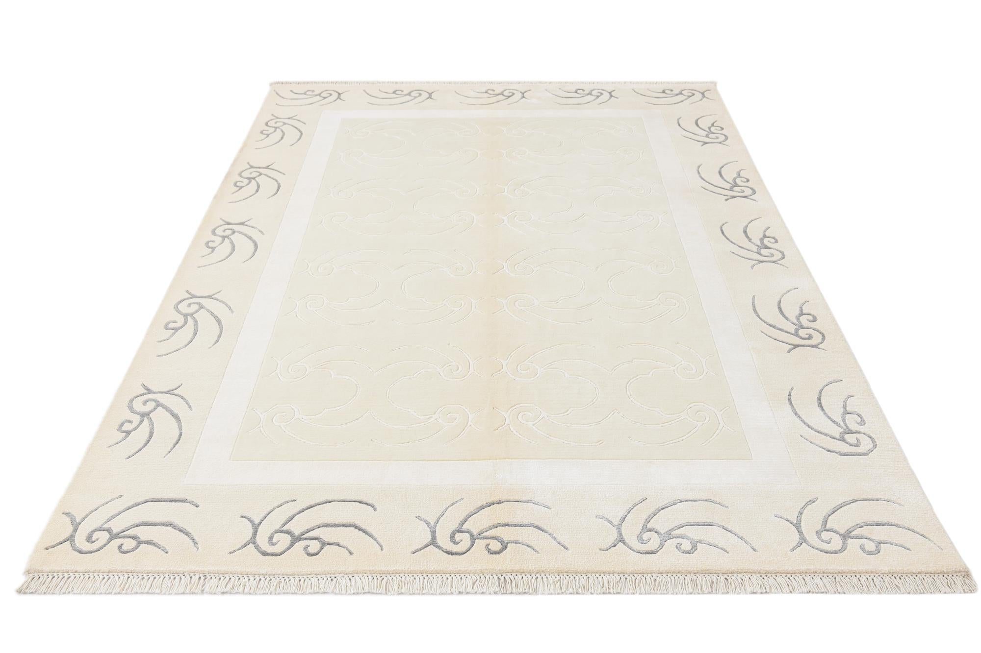 5' 7 x 7' 11 Hand Knotted Darya Wool Rug