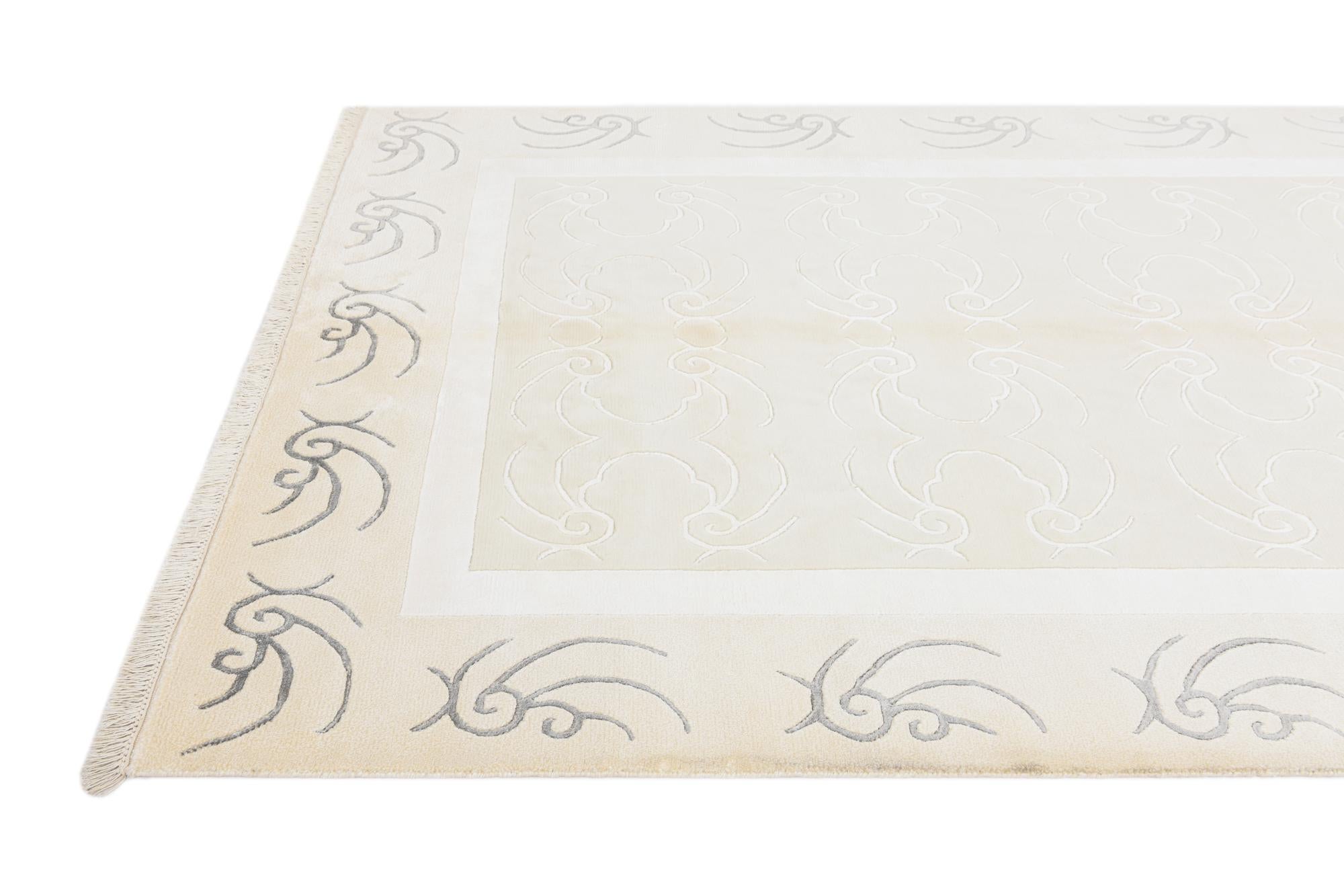 5' 7 x 7' 11 Hand Knotted Darya Wool Rug